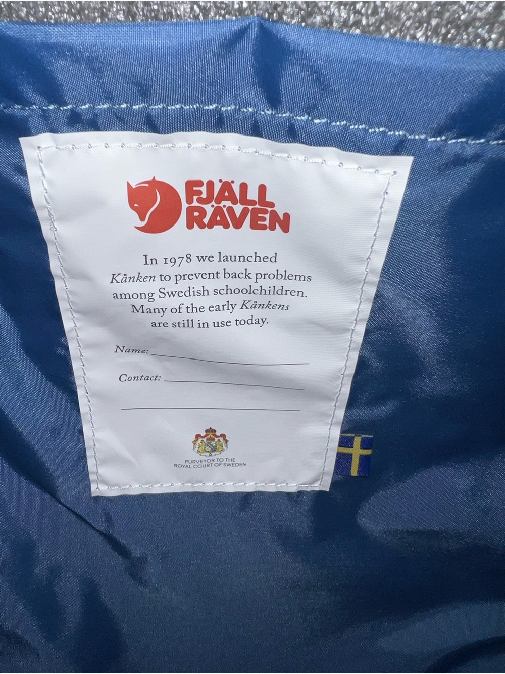 Fjallraven Kånken Original Backpack - Blue Ridge - Picture 7 of 10
